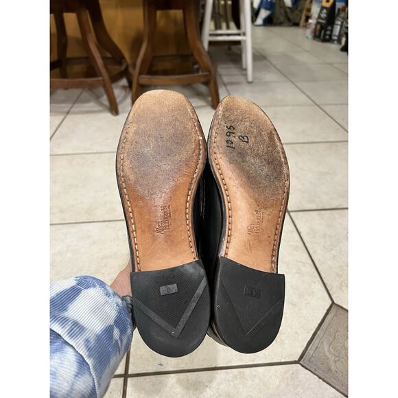 Allen Edmonds Newcastle Penny Loafer Brown Black Weave Trim Size 10 B main image 7